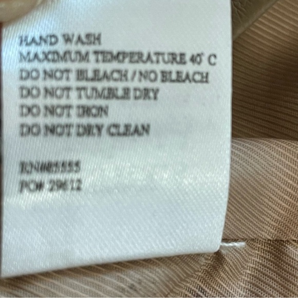 Pistola | Roman Tan Faux Leather Double Breasted Blazer New - Picture 11 of 11